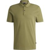 BOSS - Regular Fit Polo - Korte Mouwen - Blauw - Piqué Weving