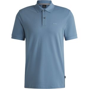 BOSS Pallas regular fit polo - pique - lichtblauw