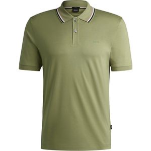 BOSS - Slim Fit Polo - Korte Mouwen - Blauw - Jersey