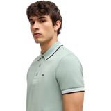 BOSS - 50469055 Paddy - Poloshirt - Turquoise - Katoen - Korte Mouwen