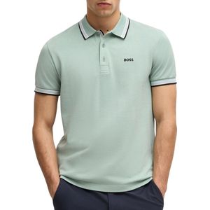 BOSS - 50469055 Paddy - Poloshirt - Turquoise - Katoen - Korte Mouwen