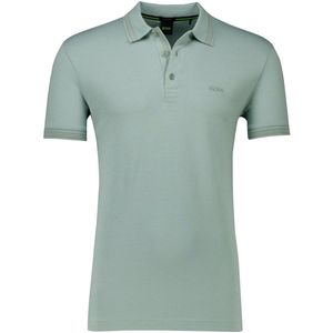 Boss - Paddy Poloshirt - Effen Groen - Katoen - Normale Fit