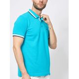 BOSS - 50469055 Paddy - Poloshirt - Turquoise - Katoen - Korte Mouwen