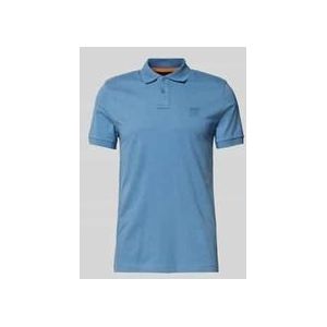 Boss Orange - Passenger - Poloshirt - Middenblauw - Katoen/Elastaan