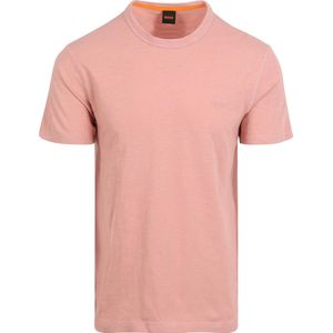 Hugo Boss - T-shirt - Roze - 100% Katoen - Rechte Pasvorm