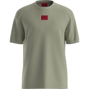 HUGO - T-shirt - Blauw - Katoen - Korte Mouwen