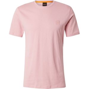 Hugo Boss - T-shirt - Roze - Katoen - Rechte Pasvorm