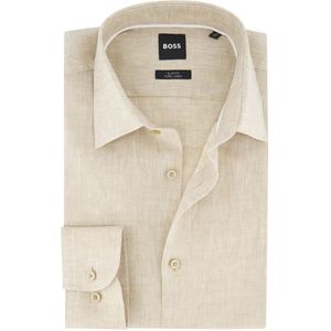 Boss - Kent C1 - Overhemd - Lichtblauw - 100% Linnen - Slim Fit