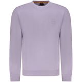 Hugo Boss - Sweatshirt - Paars - Katoen - Ronde Hals - Lange Mouwen