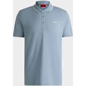 HUGO - Polo Korte Mouw - Blauw - Dinoso222 - Materiaal: 100% Katoen