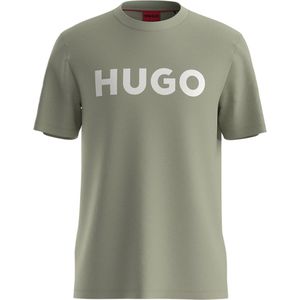 Hugo - T-shirt - Katoen - Zwart - Rechte Pasvorm