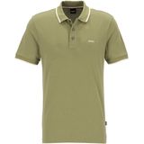 BOSS - Sportieve Polo - Korte Mouwen - Blauw - Piqué - Regular Fit