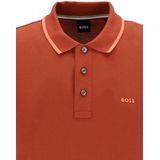 BOSS Parlay regular fit polo, pique, donker oranje