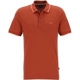 BOSS Parlay regular fit polo, pique, donker oranje