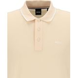 HUGO BOSS - Polo - Oranje - 100% Katoen - Effen - Korte Mouwen