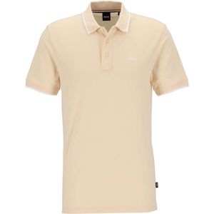 HUGO BOSS - Polo - Oranje - 100% Katoen - Effen - Korte Mouwen