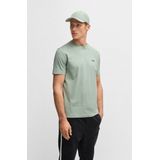 BOSS GREEN Rundhalsshirt »Tee«, mit gummiertem Kontrast-Logo