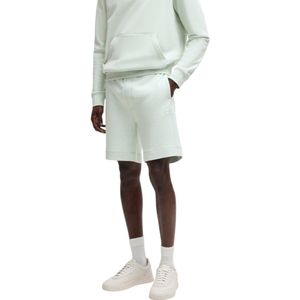 Hugo Boss - Korte Broeken - Heren - Blauw - Katoen - Met Logo Badge