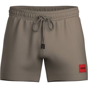 Hugo - Dominica - Zwemshort - Lichtbruin - Regular Fit, Elastische Tailleband, 100% Polyamide, 100% Polyester