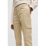 Slim-fit cargobroek van stretchkatoen