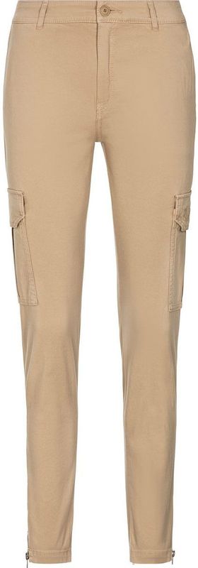 Slim-fit cargobroek van stretchkatoen