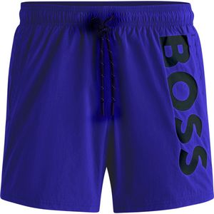 Hugo Boss - Octopus - Zwembroek - Blauw - Lichtgewicht Materiaal, Elastische Tailleband met Trekkoord