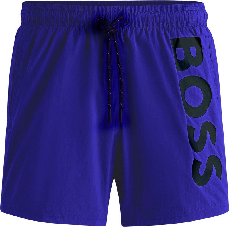 Hugo Boss - Octopus - Zwembroek - Blauw - Lichtgewicht Materiaal, Elastische Tailleband met Trekkoord