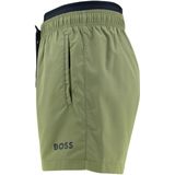 Hugo Boss zwemshort BOSS - Amur Groen met Dubbele Tailleband