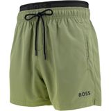 Hugo Boss zwemshort BOSS - Amur Groen met Dubbele Tailleband