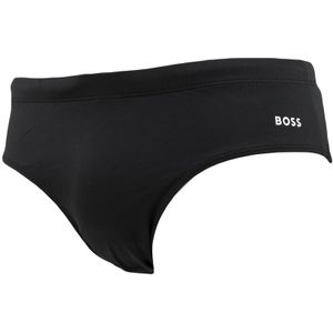 Hugo Boss - Heren Zwembroek - Zwart - Elastische Jersey met Logo