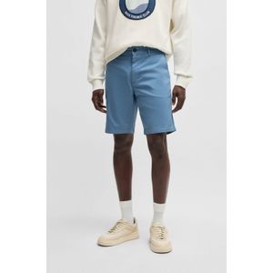 Boss Orange - Chino-Slim-Short - Korte Broek - Blauw - Katoen