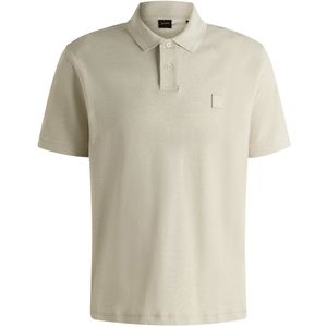 BOSS Orange - Poloshirt - Beige - Katoen
