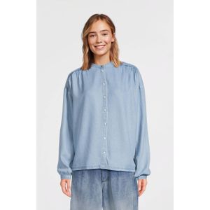 BOSS Womenswear - Blouse - Denimlook - Ademend Canvas - Relaxed-fit