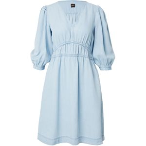 BOSS - C_Dezzan - Jurk - Lichtblauw - Denim - Knielengte