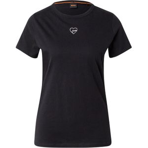 Boss - Dames T-shirt - Zwart - Jersey