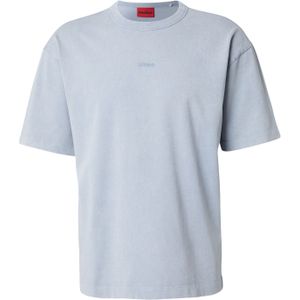 HUGO - Docku - T-shirt - Open Blauw - Katoen - Relaxed Fit