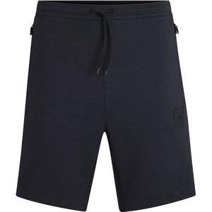 BOSS - Headlo Rib - Korte Broek - Zwart - Geavanceerde Stretch-Interlock