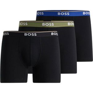 Boss Power Boxershorts Heren - 3-Pack - Zwart - Blauw - Groen - Wit