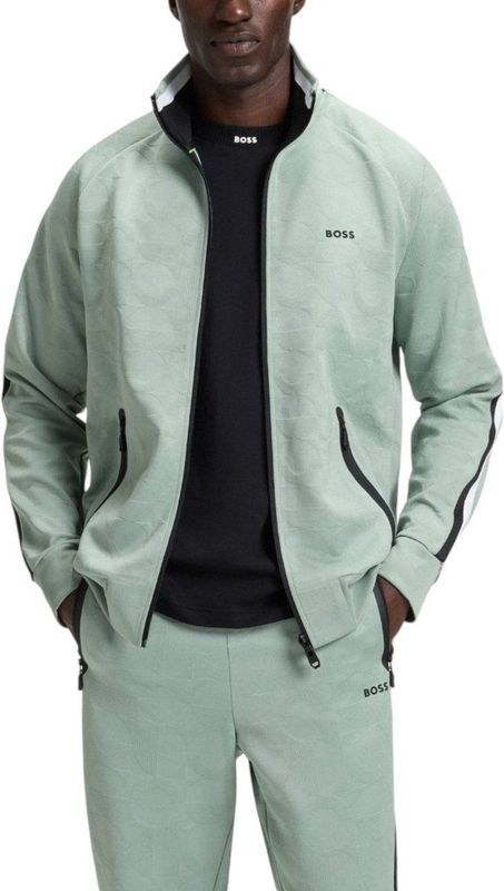 BOSS - Sweatshirt - Blauw - Polyester - Relaxed Fit