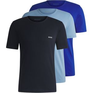 BOSS T-Shirt "TShirtRN 3P Classic", (Packung, 3 tlg.), mit BOSS Stickerei