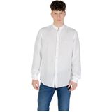 Hugo, Heren, Overhemden, Wit, Maat: M Linnen,