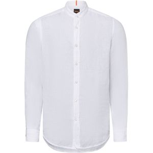 Hugo, Heren, Overhemden, Wit, Maat: M Linnen,