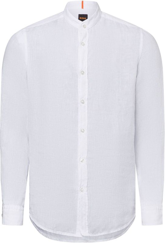 Hugo, Heren, Overhemden, Wit, Maat: M Linnen,