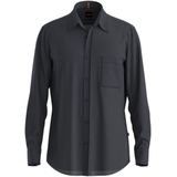 BOSS Orange Overhemd Lange Mouw - Blauw - Casual Linnen