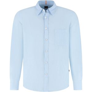 BOSS - Relegant 6 - Overhemd - Blauw - Katoen