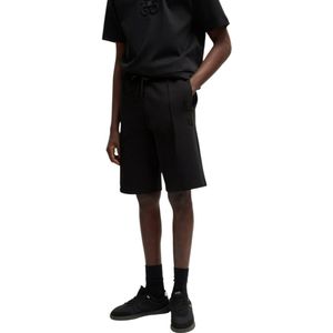 Hugo - Dilmos Korte Broek - Zwart - Katoen/Polyester/Elastaan