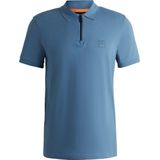 BOSS Passerzip Half Zip Polo Blauw