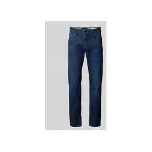 BOSS Orange - 5-Pocket Jeans - Blauw - Katoen/Polyester/Elastaan