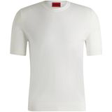 HUGO Red - T-shirt - Beige - Viscose/Polyester