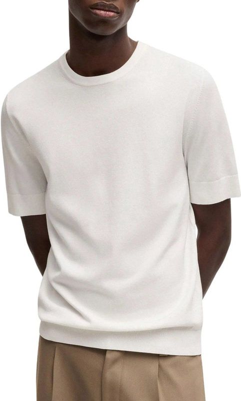 HUGO Red - T-shirt - Beige - Viscose/Polyester